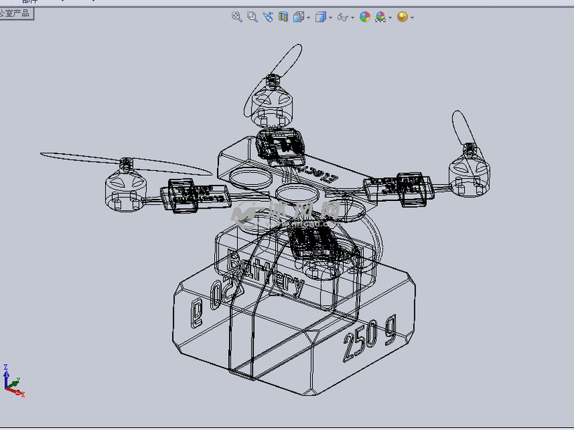 砝码运输的无人机设计模型