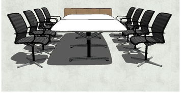 精品会议室与办公室桌椅SU模型素材 高效设计图下载指南